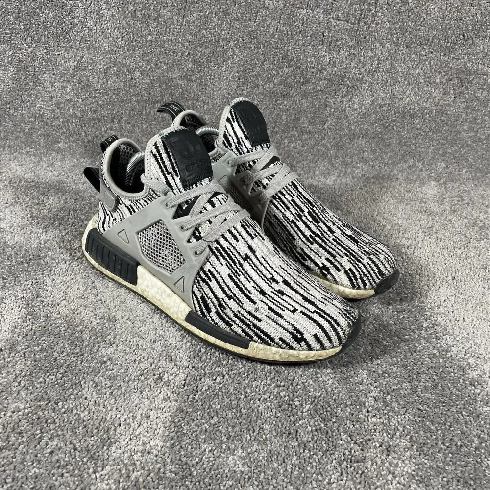 Adidas NMD XR1 Primeknit Oreo Men’s Size 8.5 Black White Athletic Running Shoes